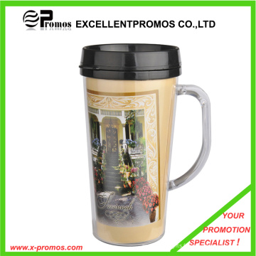 Hot Sale Food Safe Bulk Christmas Plastic Travel Mug (EP-MB1029)